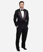2026 Vanity Fair Oscar Party Chris Evans Black Double-Breasted Suit