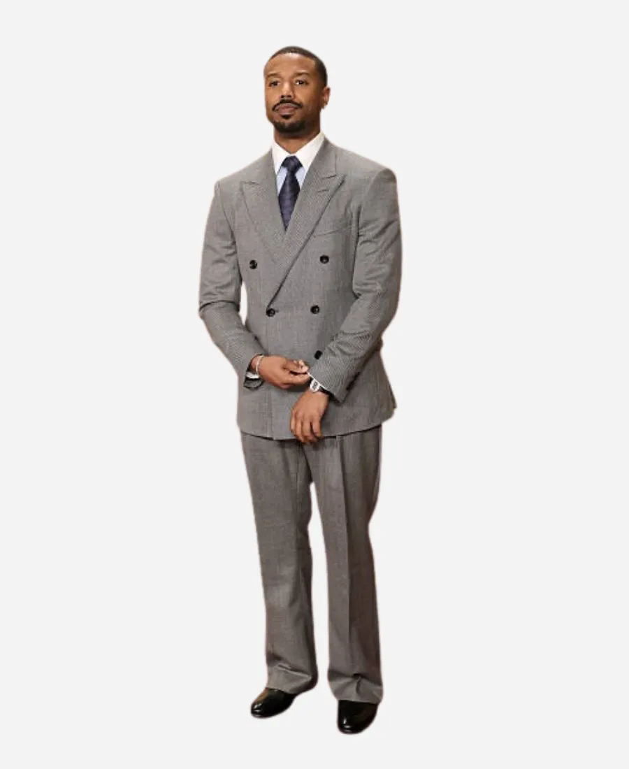 32nd Actor Awards Michael B. Jordan Grey Suit 32nd Actor Awards Michael B. Jordan Grey Suit