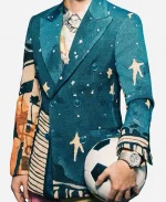 89th Annual Gala Colm Dillane Printed Blazer