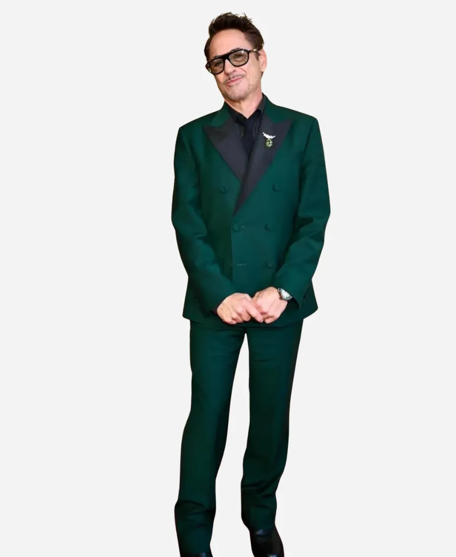 98th Academy Awards Oscars 2026 Robert Downey Jr. Green suit 98th Academy Awards Oscars 2026 Robert Downey Jr. Green suit