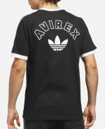 Adidas x Avirex 2026 Ringer Black T-Shirt