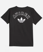 Adidas x Avirex Ringer T-Shirt In Black