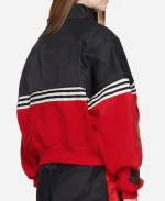 Adidas x Willy Chavarria Unisex Black & Red Half-Zip Pullover Jacket
