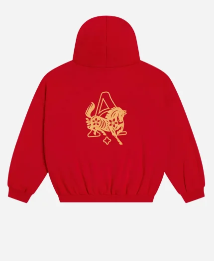 Alchemai Year of Horse Red Pullover Hoodie