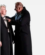 Alistair Petrie National Theatre Live Hamlet 2026 Film Claudius Black Long Wool Coat