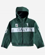 American Rapper Chief Keef Italy Green Hooded Jacket