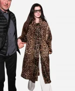 Anne Hathaway 2026 Leopard Coat