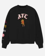 Atlanta Hawks x Debbi Snax Black Pullover Fleece Crewneck Sweatshirt