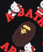 BAPE x Sanrio Hello Kitty 2026 College Black T-Shirt