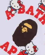 BAPE x Sanrio Hello Kitty 2026 College T-Shirt - White