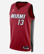 Bam Adebayo 2026 NBA Washington Wizards Vs Miami Heat Red Jersey - Jacket Era