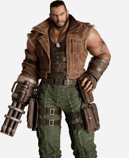 Barret Wallace Final Fantasy VII Remake Brown Vest