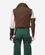 Barret Wallace Final Fantasy VII Remake Leather Vest - Brown