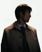 Becket Redfellow How to Make a Killing 2026 Glen Powell Beige Cotton Coat