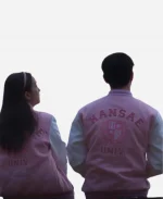 Blackpink Jisoo Boyfriend on Demand 2026 Letterman Varsity Jacket