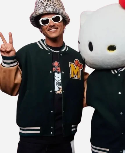 Bruno Mars x Hello Kitty Varsity Jacket