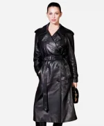Burberry AW26 Marisa Abela Leather Coat