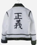 Callum Kerr One Piece S02 Smoker Cosplay White Leather Jacket