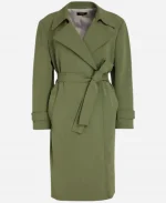 Captain Renee Curry Law & Order Special Victims Unit S27 Aime Donna Kelly Green Trench Coat