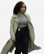 Captain Renee Curry Law & Order Special Victims Unit S27 Green Trench Coat