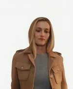 Carolyn Bessette Brown Wool Coat