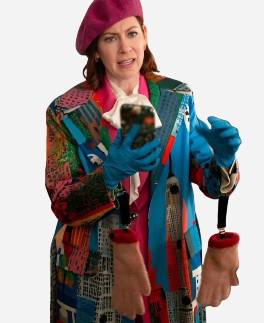 Carrie Preston NY City Elsbeth S03 Elsbeth Tascioni Printed Coat Carrie Preston NY City Elsbeth S03 Elsbeth Tascioni Printed Coat