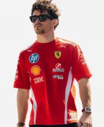 Charles Leclerc 2026 Scuderia Ferrari Puma Red T-Shirt