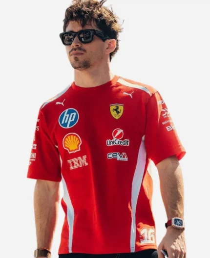 Charles Leclerc 2026 Scuderia Ferrari Puma Red T-Shirt