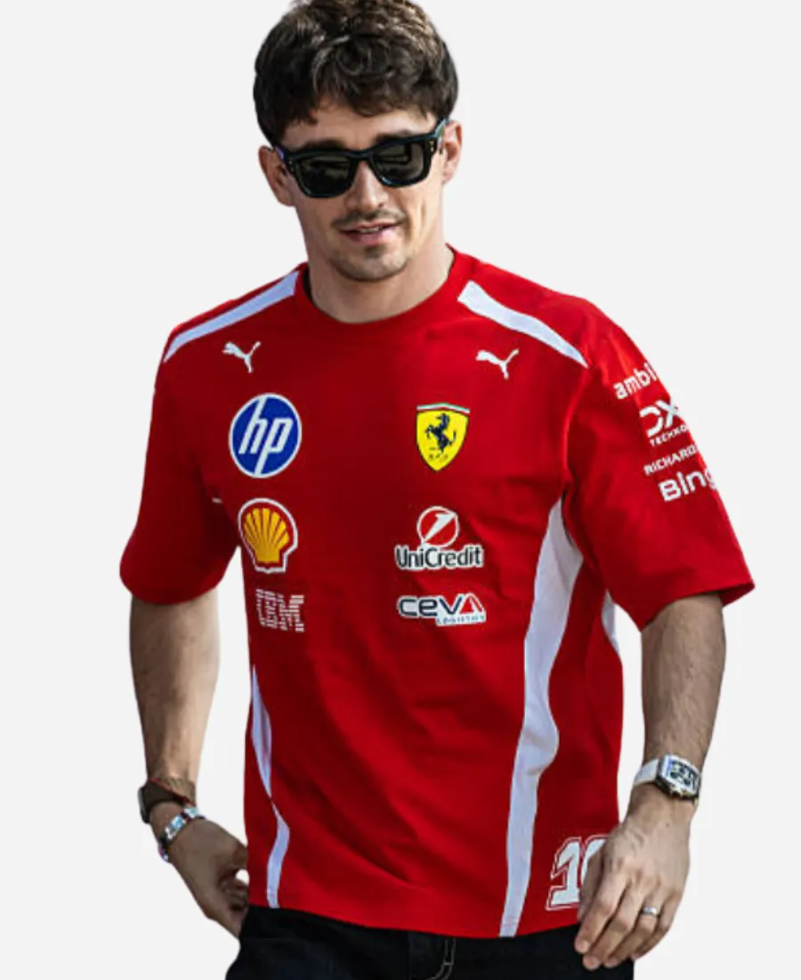 Charles Leclerc 2026 Scuderia Ferrari T-Shirt Charles Leclerc 2026 Scuderia Ferrari T-Shirt