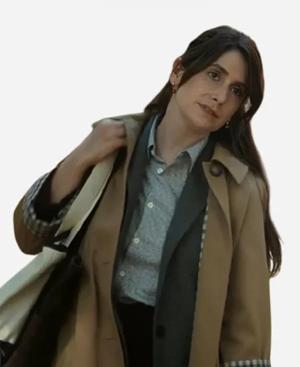 Charly Clive Tv Series Rooster 2026 Katie Plaid Trench Coat