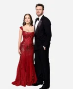 Chris Evans 2026 Vanity Fair Oscar Party Black Suit