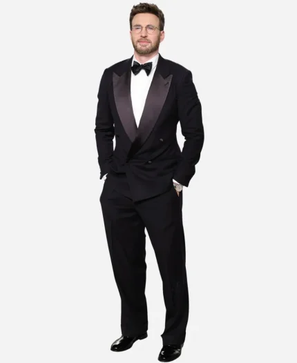 Chris Evans 2026 Vanity Fair Oscar Party Suit