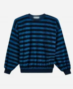 Christa Miller TV Series Shrinking S03 Liz Blue Striped Sweatshirt
