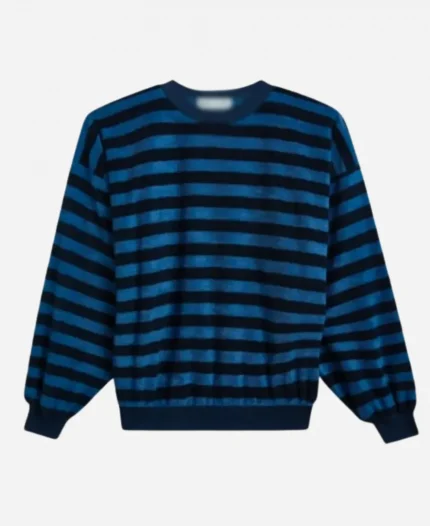 Christa Miller TV Series Shrinking S03 Liz Blue Striped Sweatshirt