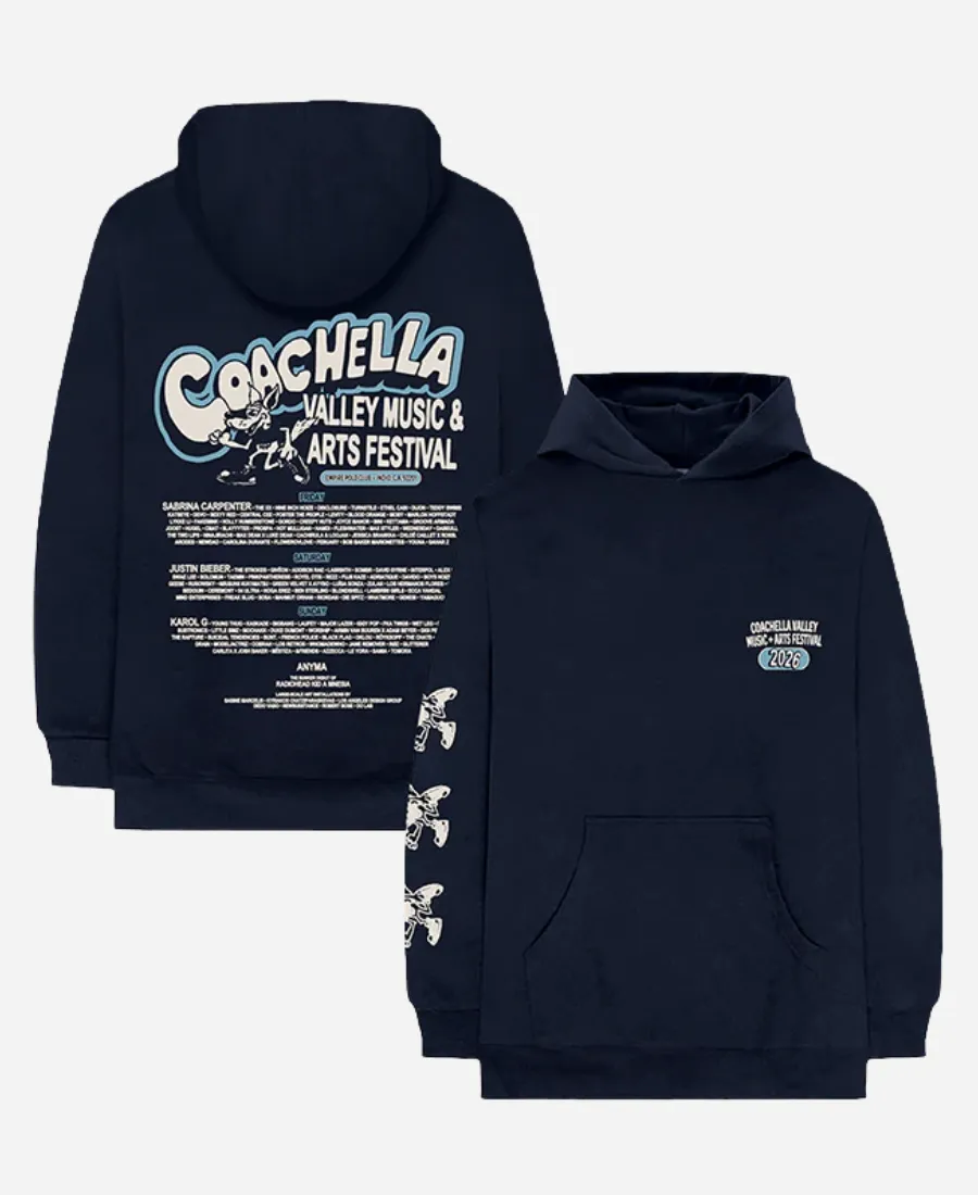 Coachella Desert Dog 2026 Lineup Hoodie Coachella Desert Dog 2026 Lineup Hoodie