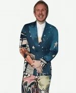Colm Dillane Fashion Scholarship Fund 89th Annual Gala Blue Printed Blazer