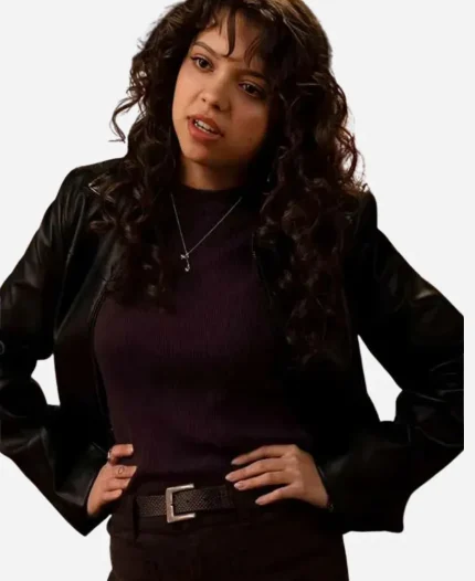 Cree Cicchino Best Medicine S01 2026 Elaine Denton Black Leather Jacket