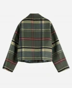 D’Arcy Carden Wild Vacation Rentals Green Plaid Jacket