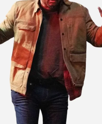 David Ramsey Tracker S03 Tv Series 2026 Hale Ripley Brown Cotton Jacket