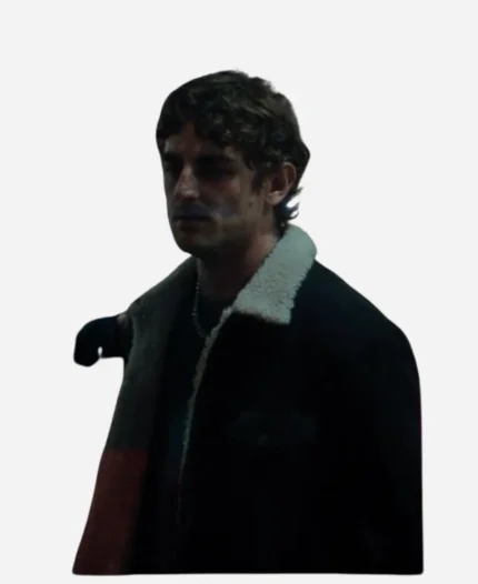 Dear Life S01 Luke J. Morgan Black Sherpa Corduroy Jacket