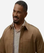 Derrick Shrinking S03 Brown Cotton Jacket