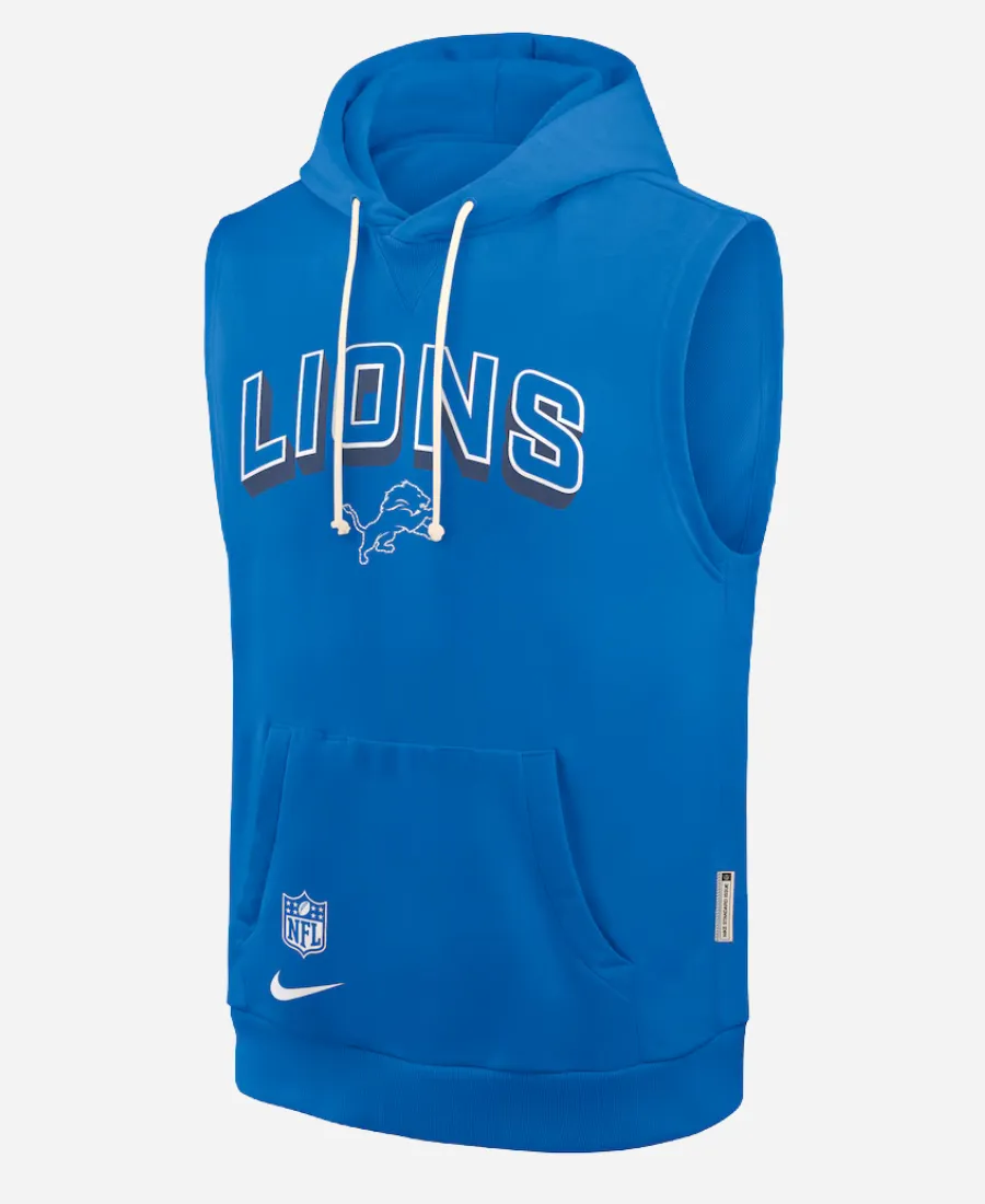 Detroit Lions Sideline Sleeveless Hoodie Detroit Lions Sideline Sleeveless Hoodie