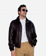 Dior Fall 2026 Paul Anthony Kelly Brown Leather Jacket