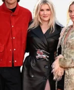Director Emerald Fennell Wuthering Heights 2026 Black Leather Long Coat