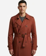 Dorian Missick Maroon Cotton Coat