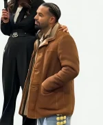 Drake 2026 Shearling Suede Leather Jacket