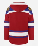 Edmonton Oil Kings '47 Superior Lacer Hoodie In Red And Black