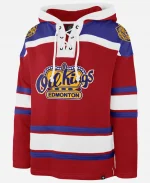Edmonton Oil Kings '47 Superior Lacer Hoodie In Red & Black