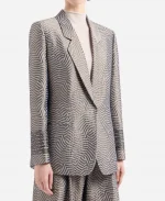 Eleanor Imperfect Women 2026 Grey Printed Blazer