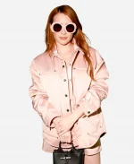 Emma Roberts NYC Pink Jacket